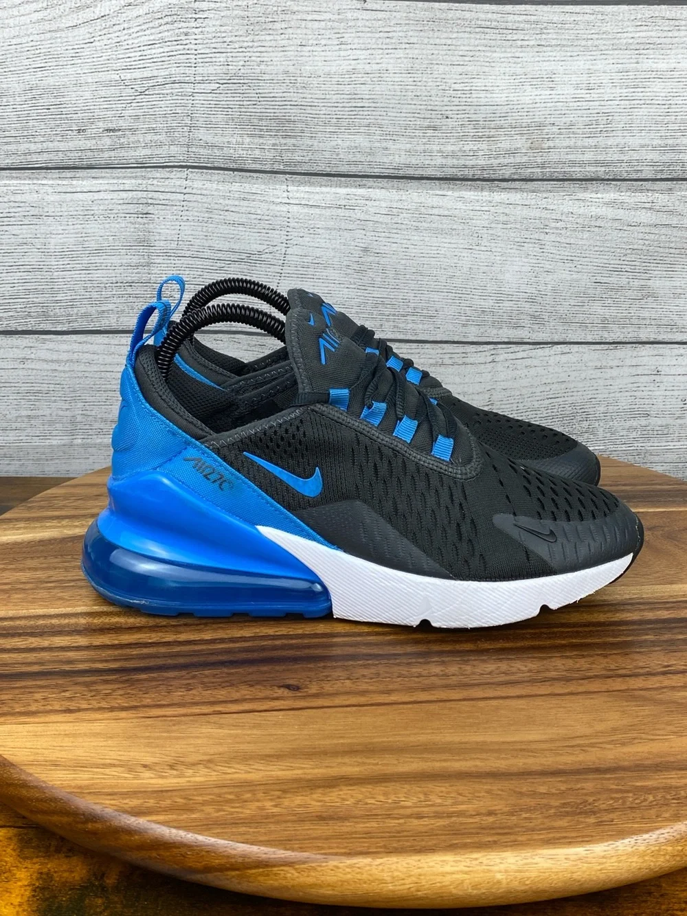 Nike Air Max 270 Grey Photo Blue Youth Shoes 943345-034 Sneaker Size 5 Y